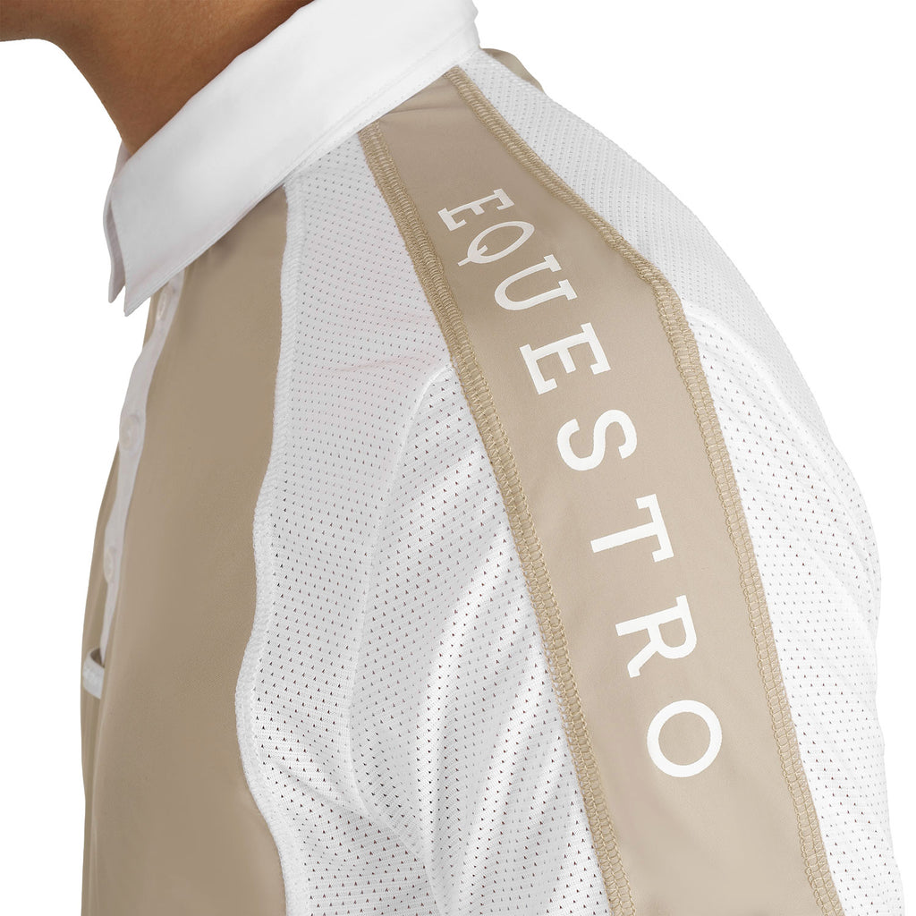 Men's slim fit competition polo shirt four buttons