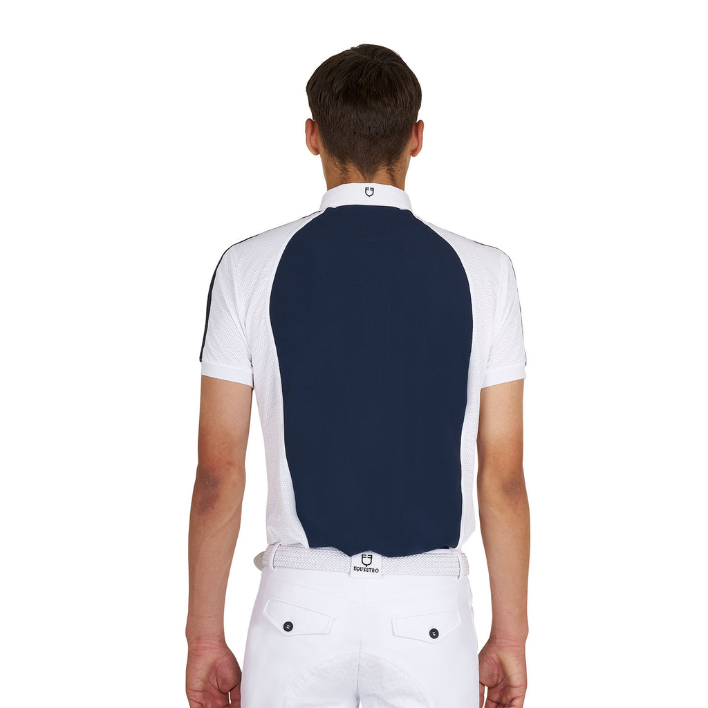 Men's slim fit competition polo shirt four buttons