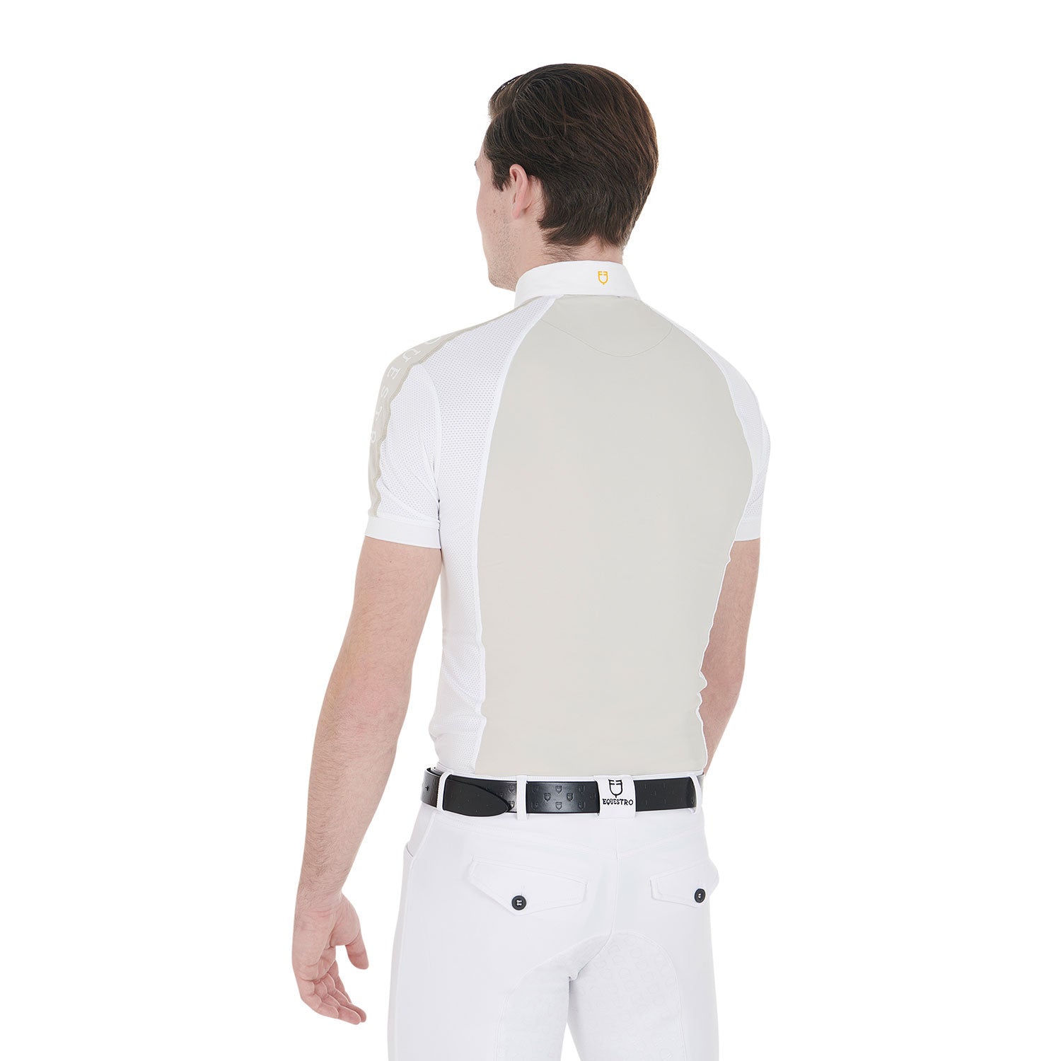 Men's slim fit competition polo shirt four buttons