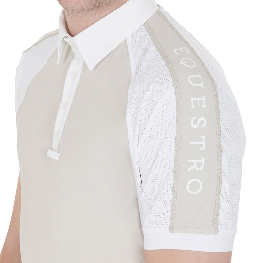 Men's slim fit competition polo shirt four buttons