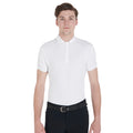 Men's slim fit competition polo shirt four buttons