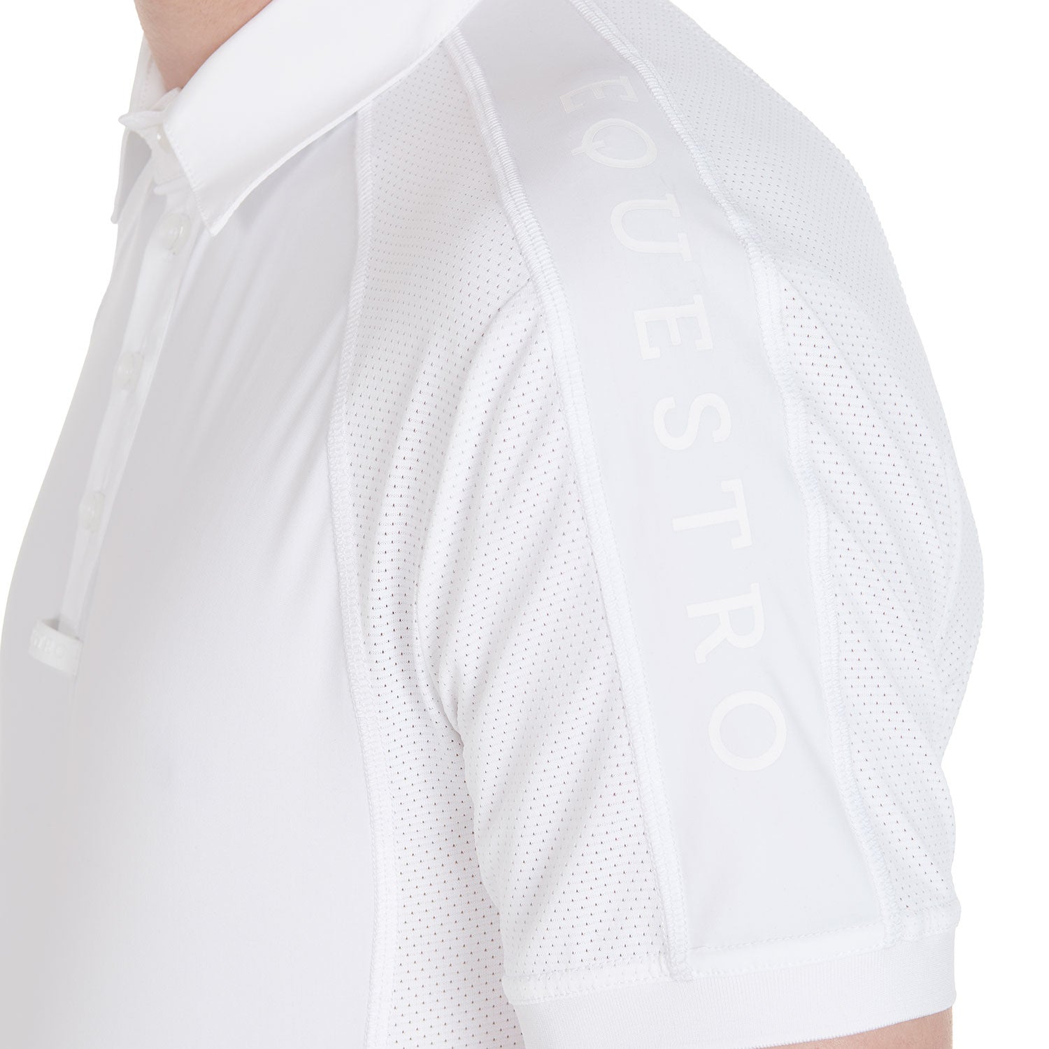 Men's slim fit competition polo shirt four buttons