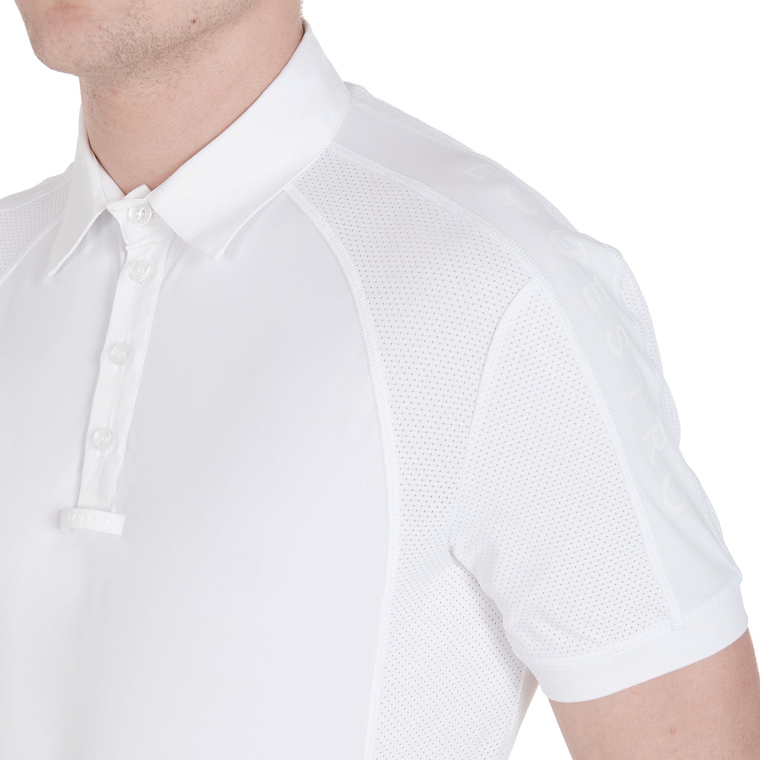 Men's slim fit competition polo shirt four buttons