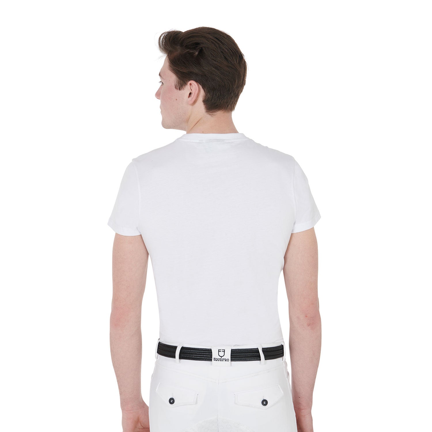 Men's slim fit t-shirt with race horse