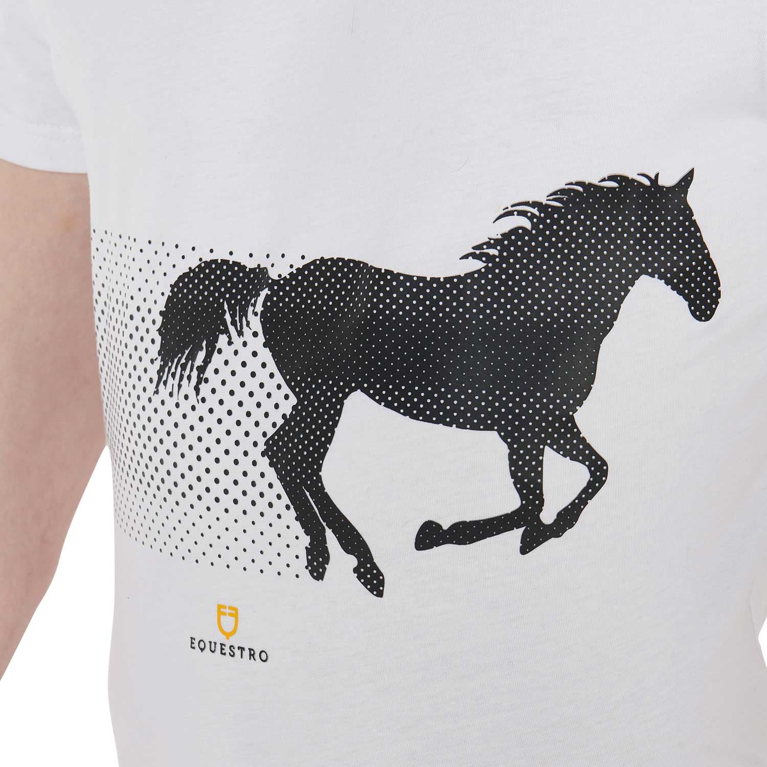 Men's slim fit t-shirt with race horse