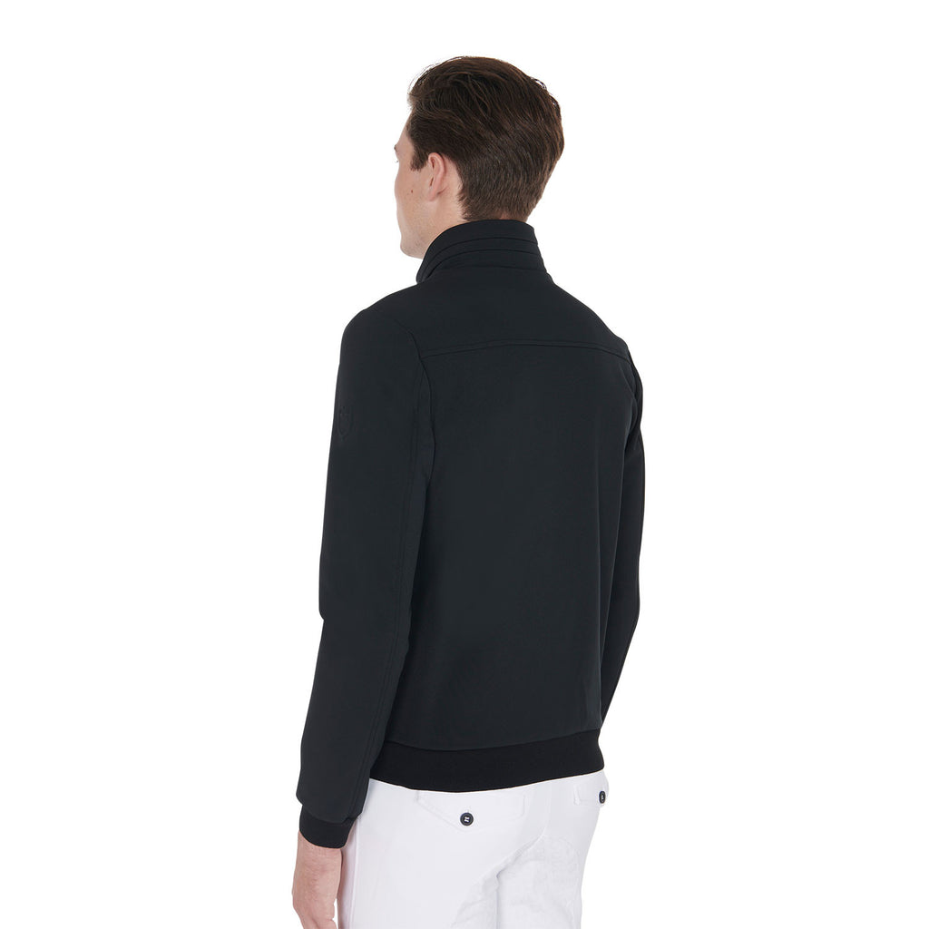 Men's jacket in technical fabric with pull-out hood
