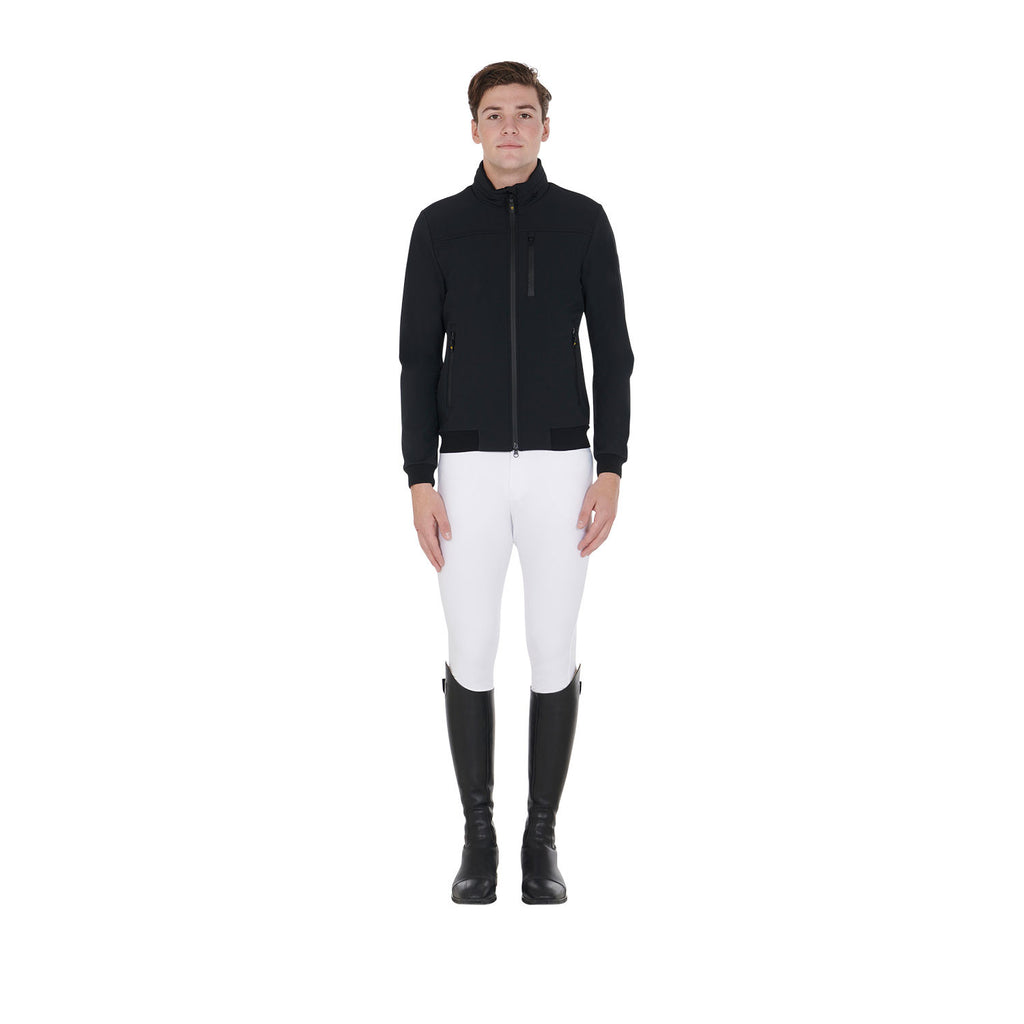 Men's jacket in technical fabric with pull-out hood