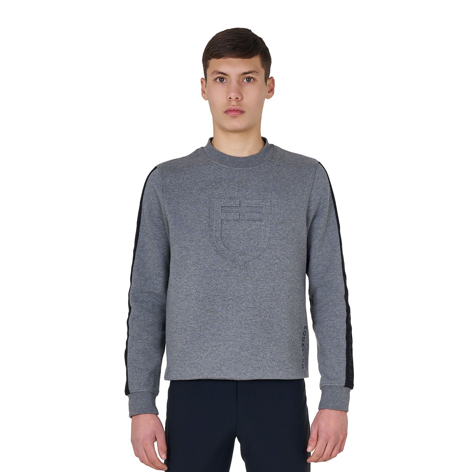 Equestro Men's cotton sweatshirt with logo