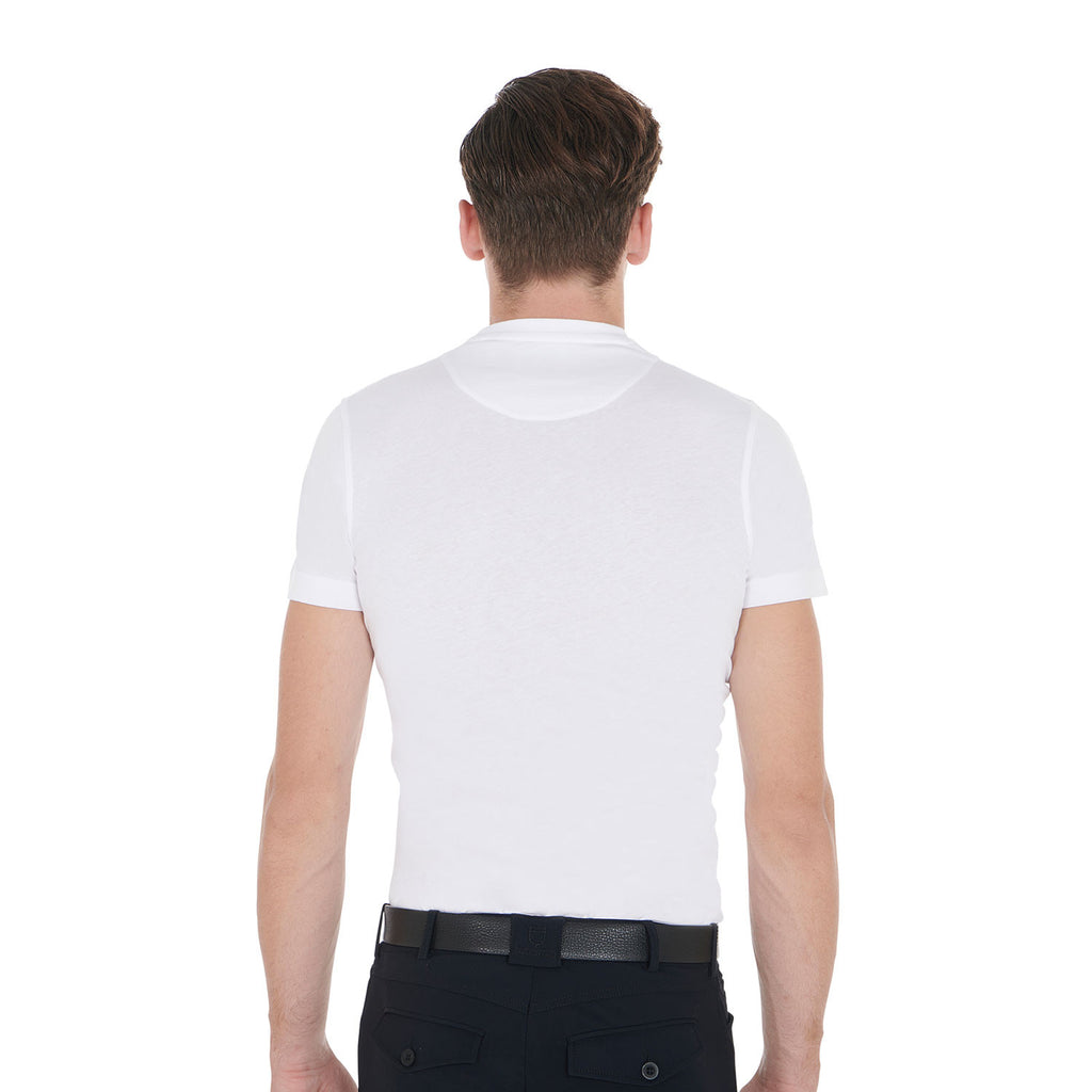Men's slim fit t-shirt with equestrian print