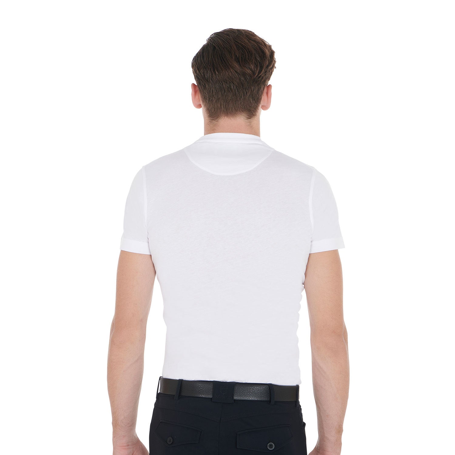 Men's slim fit t-shirt with equestrian print