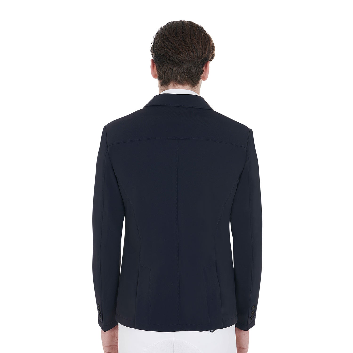 Men's competition jacket with contrasting embroidered logo