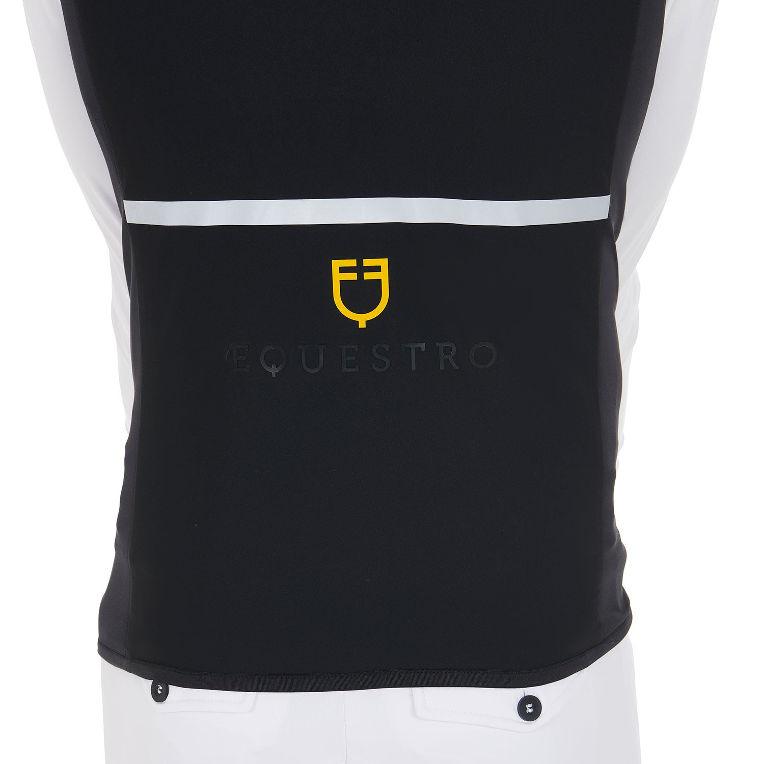 Men's slim fit vest in technical fabric
