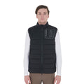 Men's stretch fabric vest silicone patch