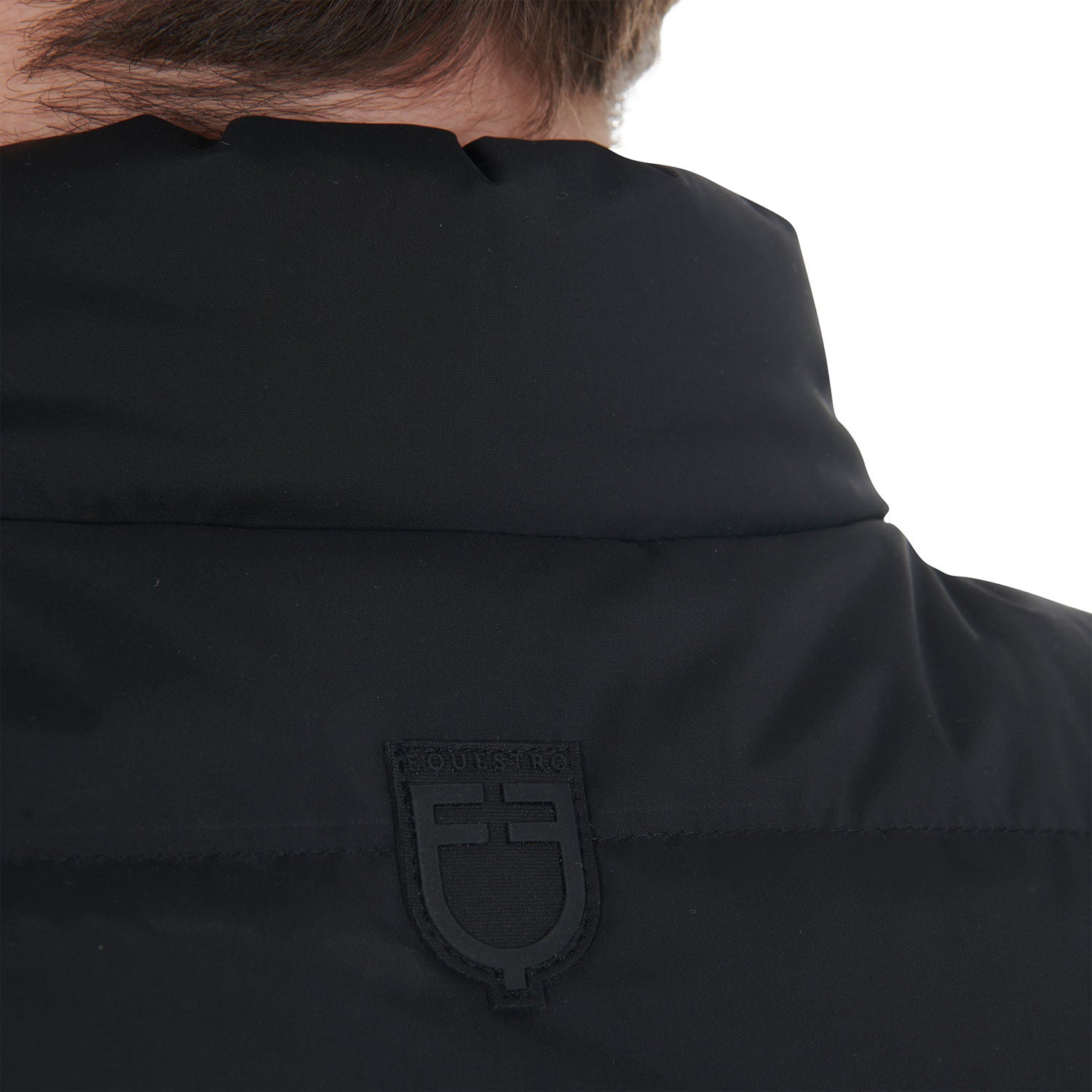 Men's stretch fabric vest silicone patch