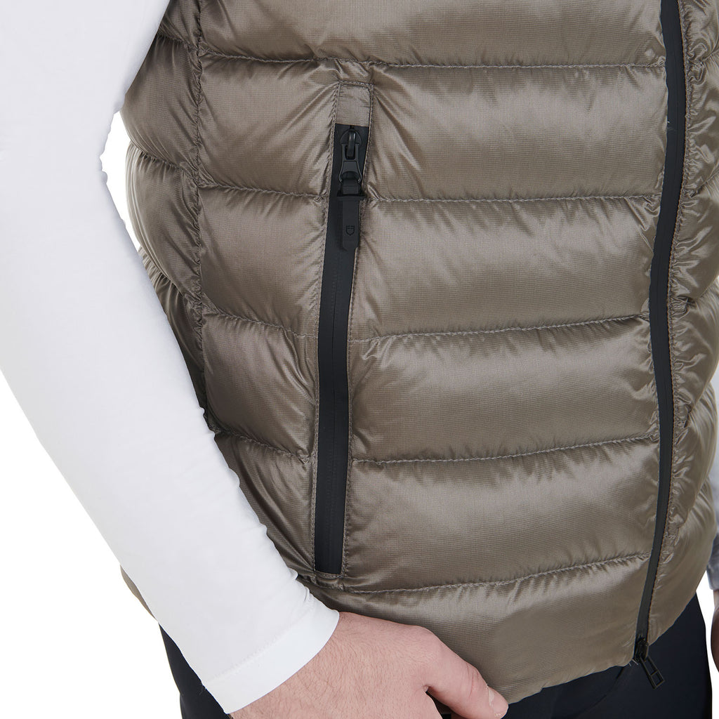Men's bi-material vest silicone patch
