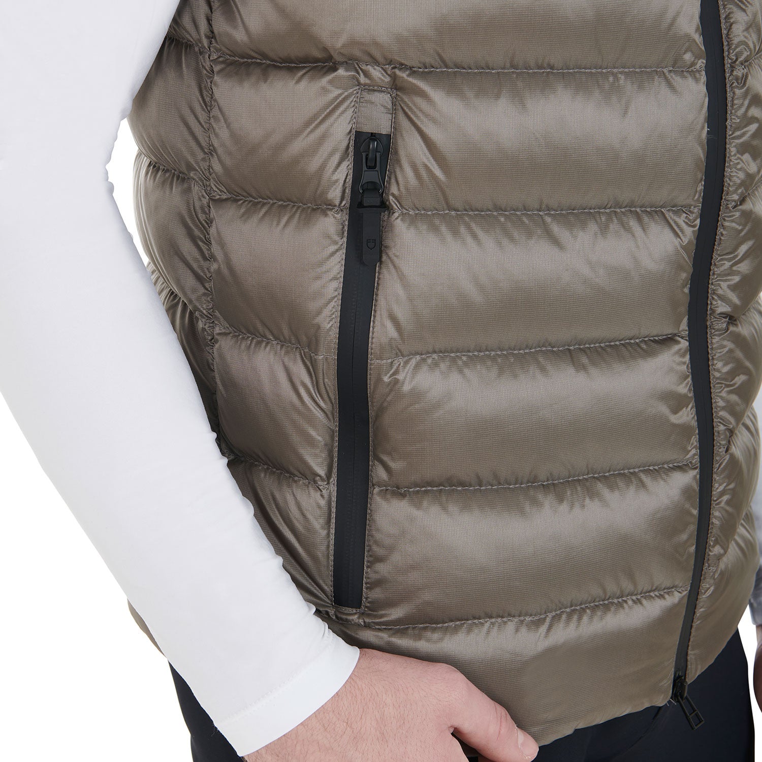 Men's bi-material vest silicone patch