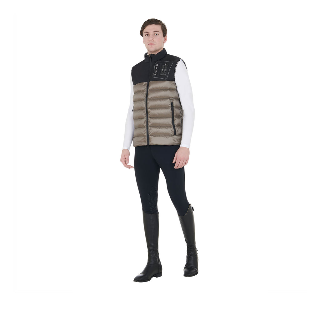 Men's bi-material vest silicone patch