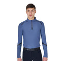 Men's slim fit long sleeve training polo shirt