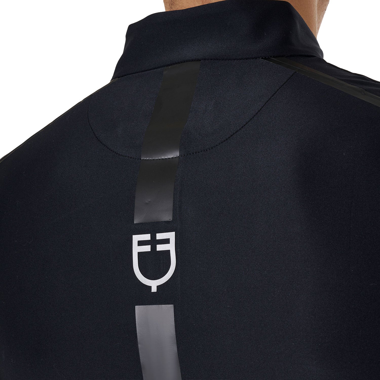 Men's slim fit long sleeve training polo shirt