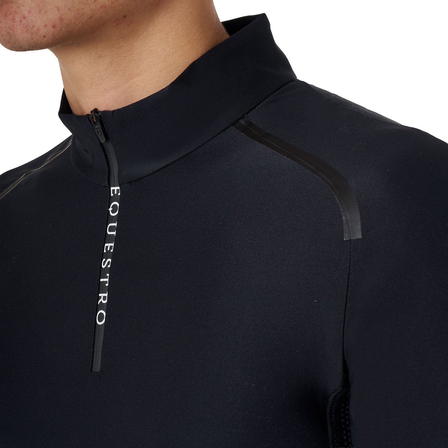 Men's slim fit long sleeve training polo shirt