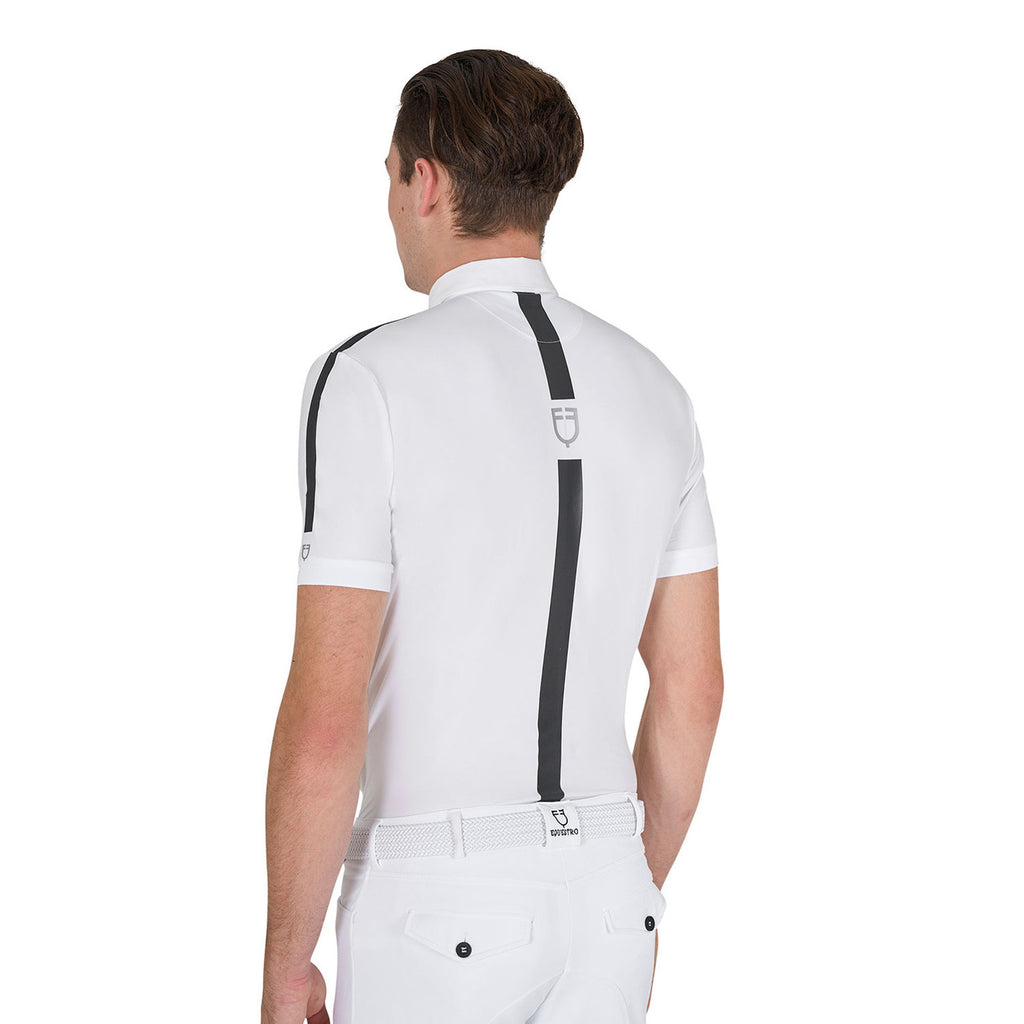 Men's slim fit short sleeve competition polo shirt