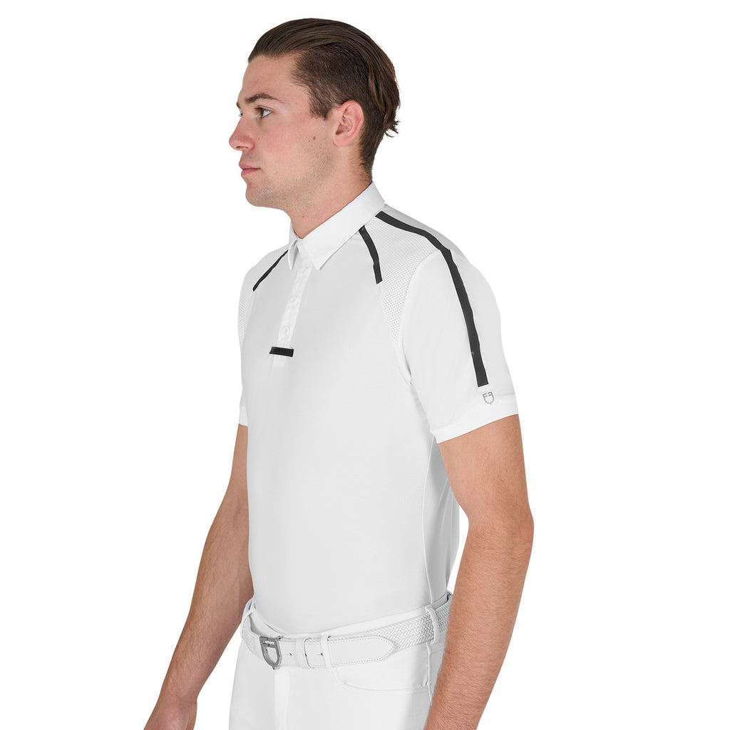 Men's slim fit short sleeve competition polo shirt