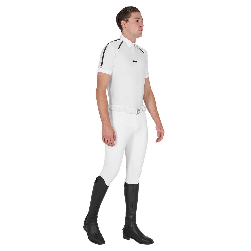 Men's slim fit short sleeve competition polo shirt