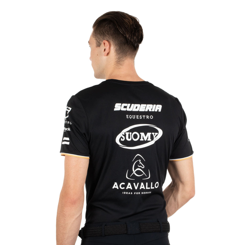 Men's multi logo T-shirt technical fabric