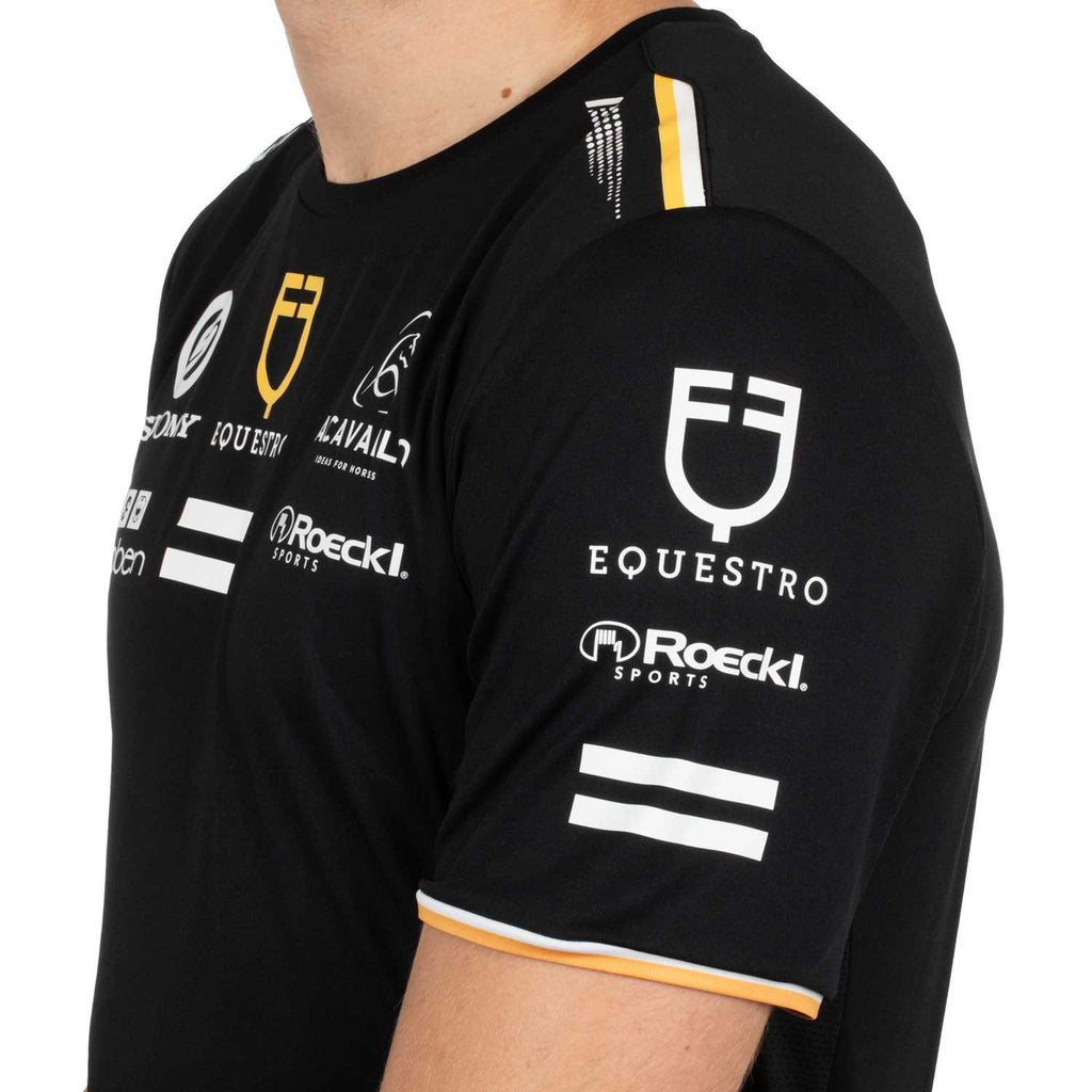 Men's multi logo T-shirt technical fabric