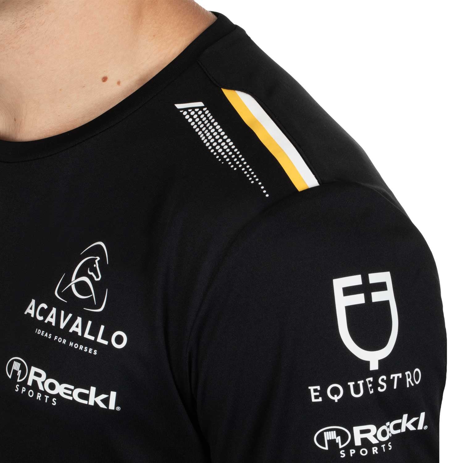 Men's multi logo T-shirt technical fabric
