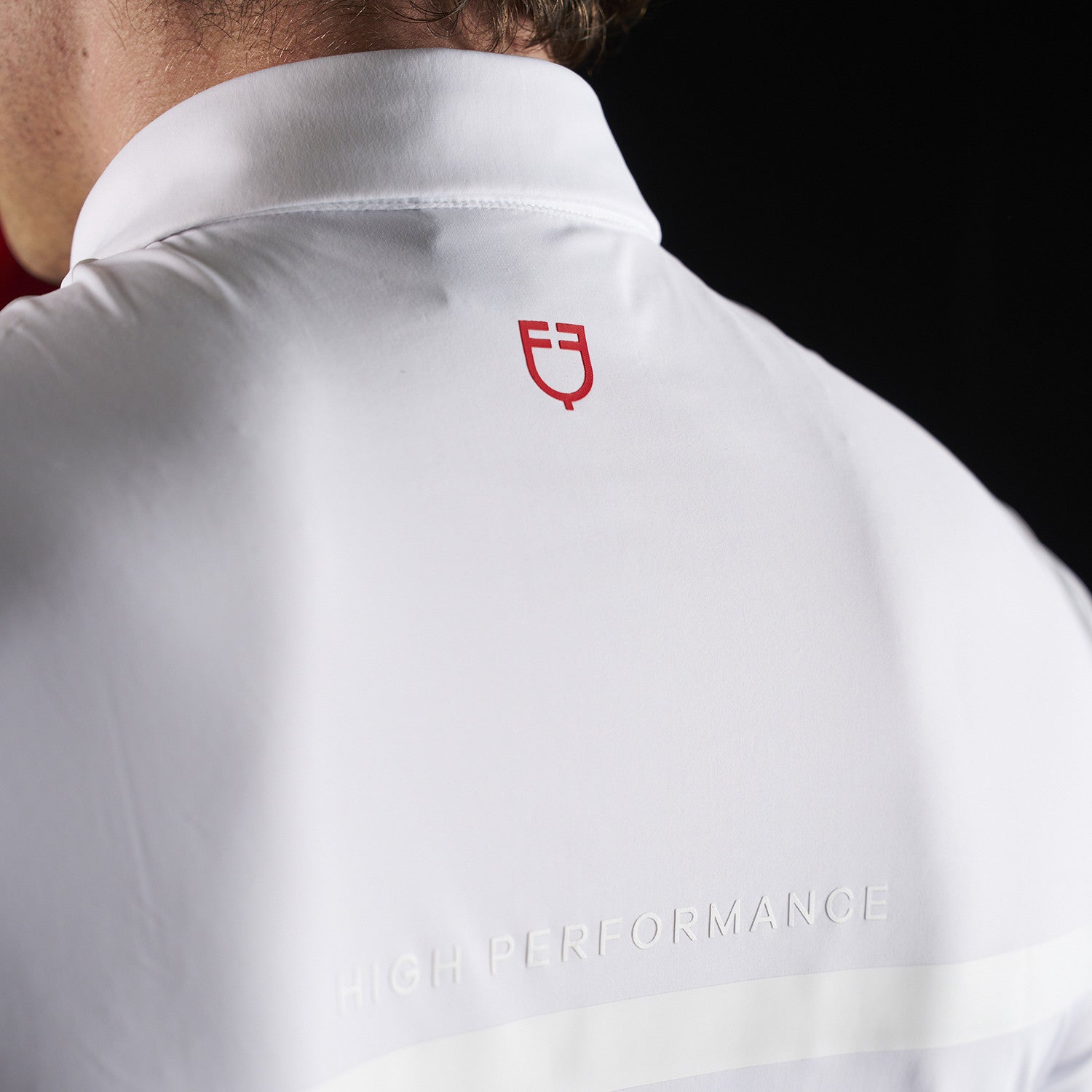 Equestro Ridertechnology men's competition polo shirt short sleeves and zip