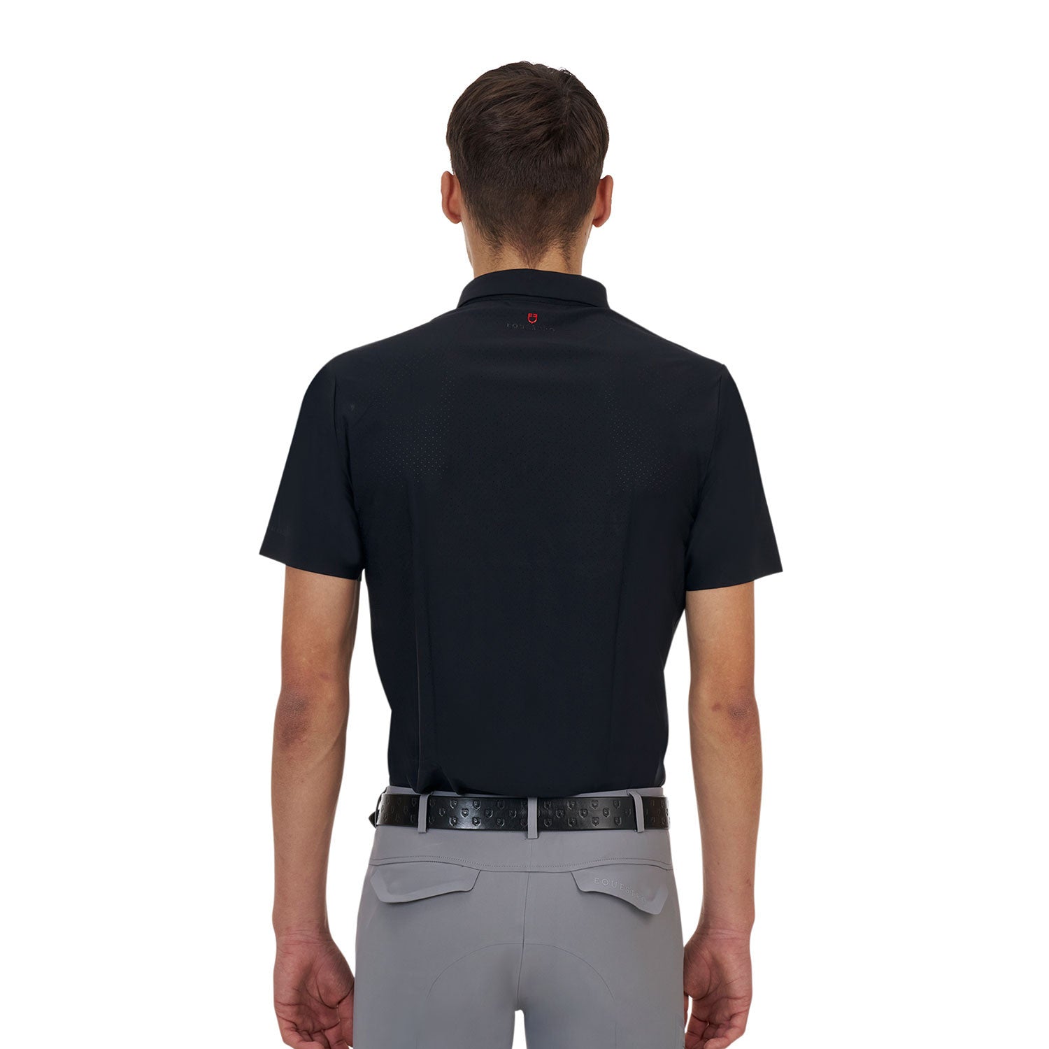 Equestro Ridertechnology men's training polo shirt short sleeves and zip
