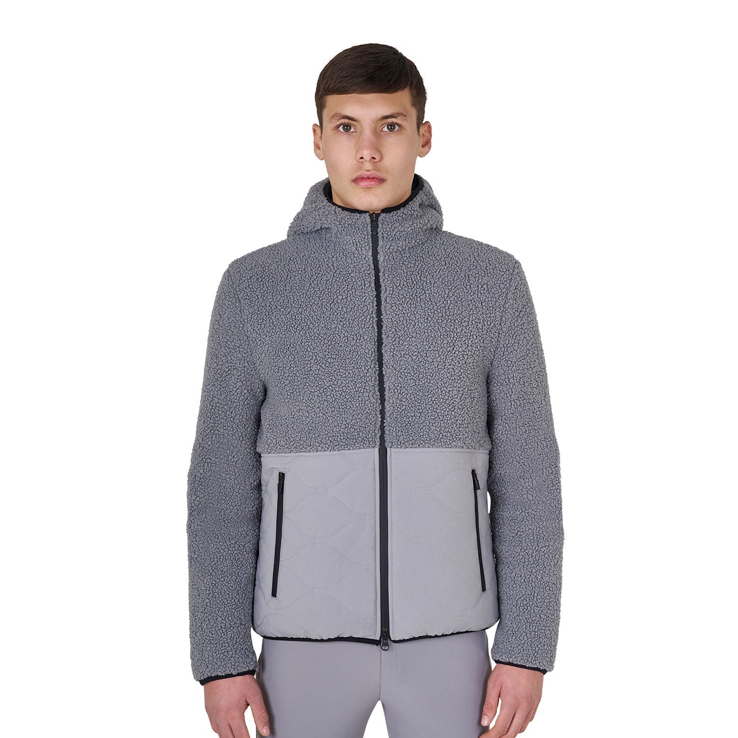 Equestro Men's waterproof jacket with Teddy inserts