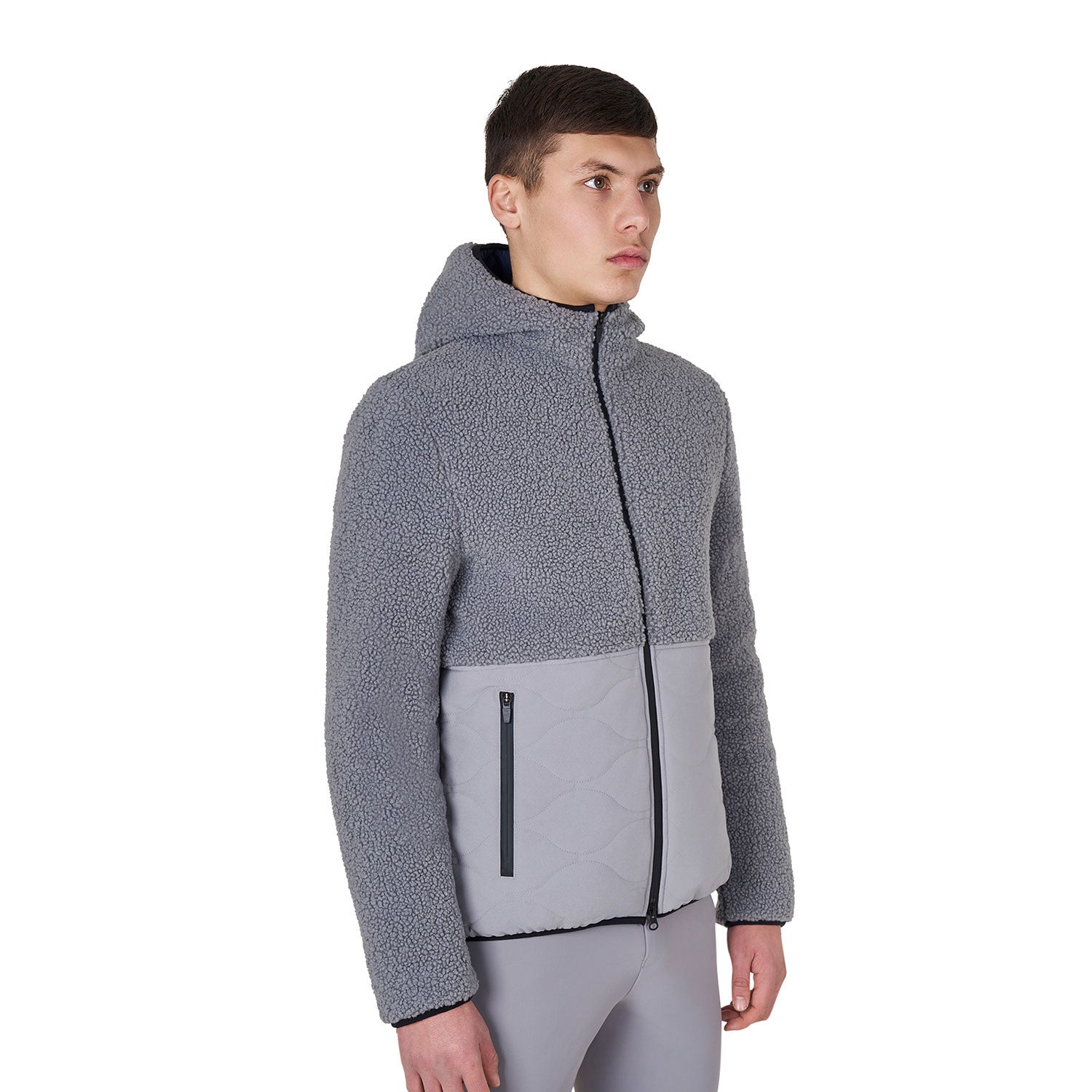 Men's waterproof jacket with Teddy inserts