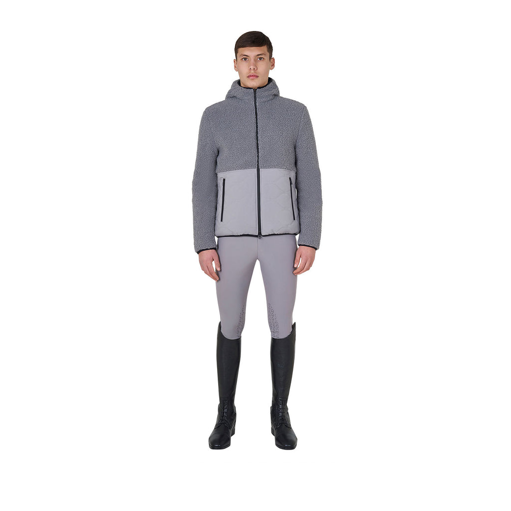 Men's waterproof jacket with Teddy inserts