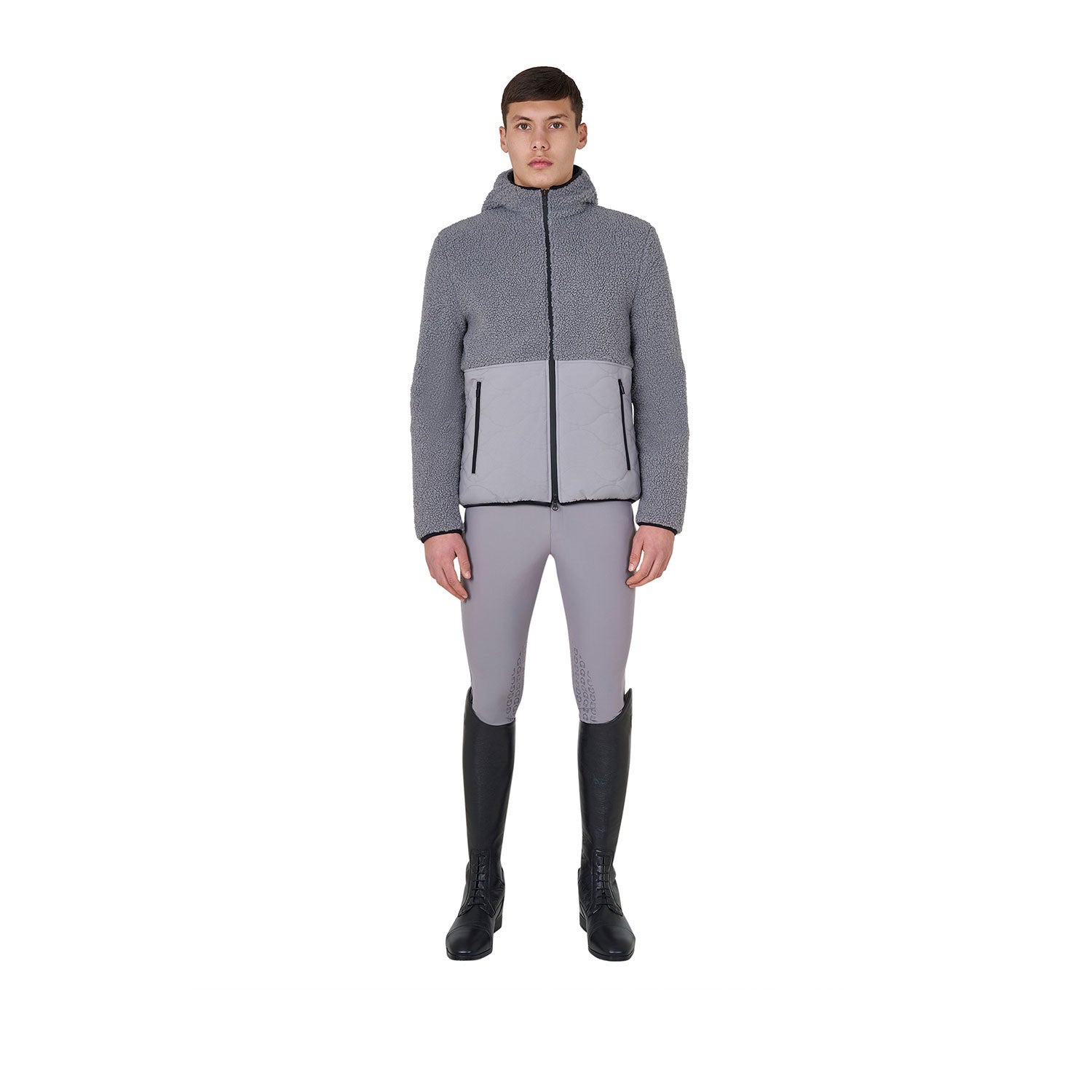Men's waterproof jacket with Teddy inserts