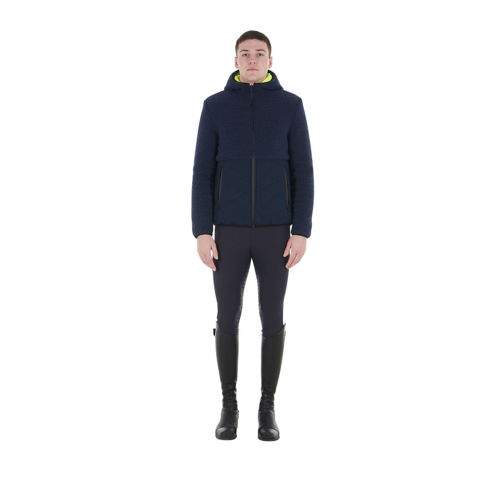 Men's waterproof jacket with Teddy inserts