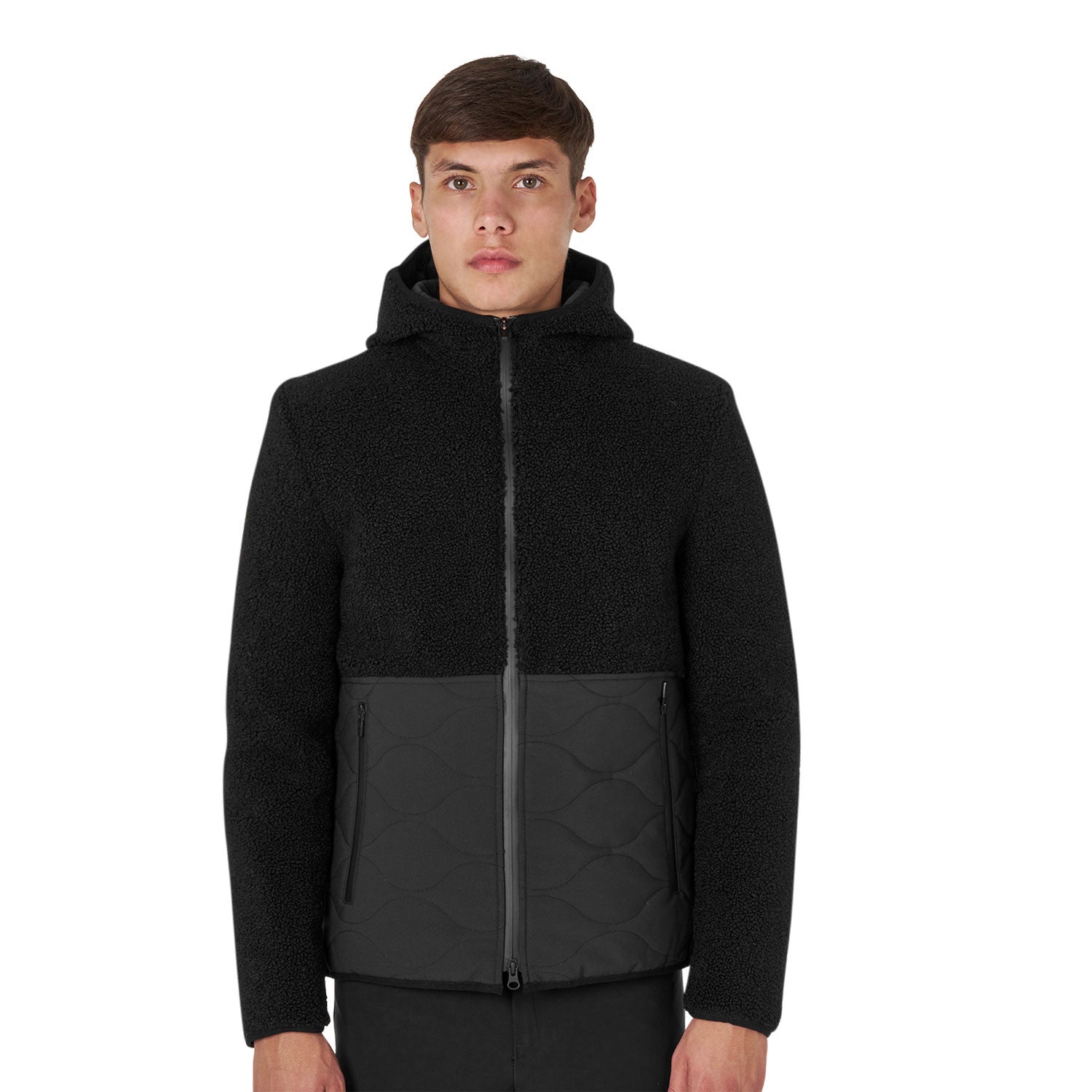 Equestro Men's waterproof jacket with Teddy inserts