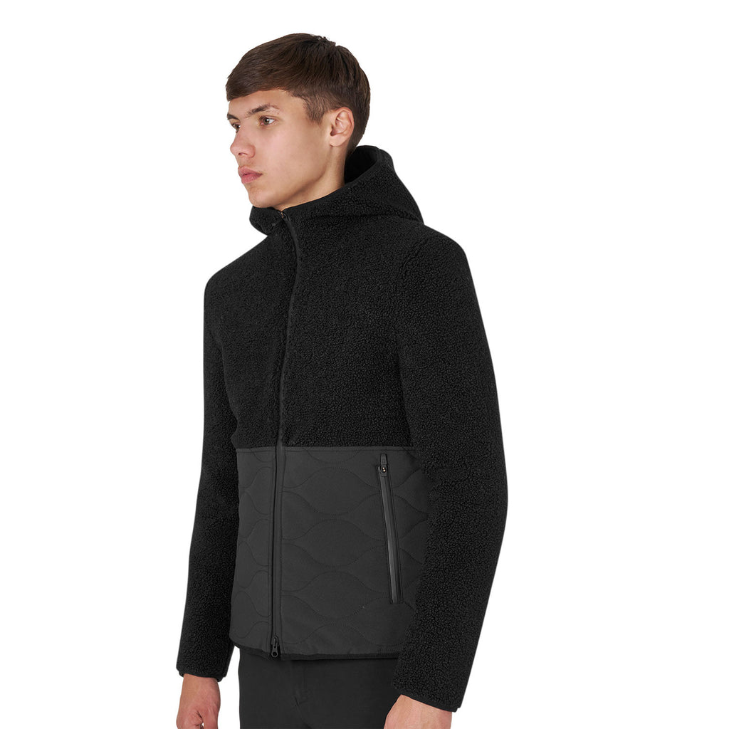 Men's waterproof jacket with Teddy inserts