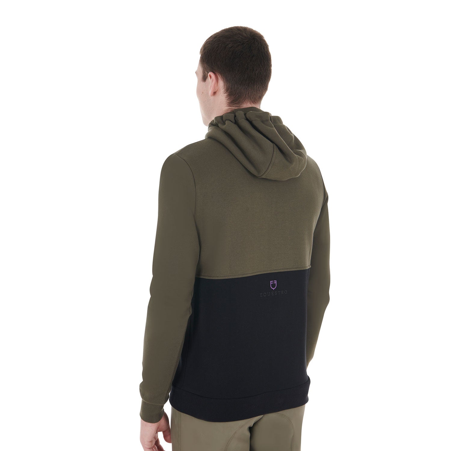 Men's hooded sweatshirt with fleece inside