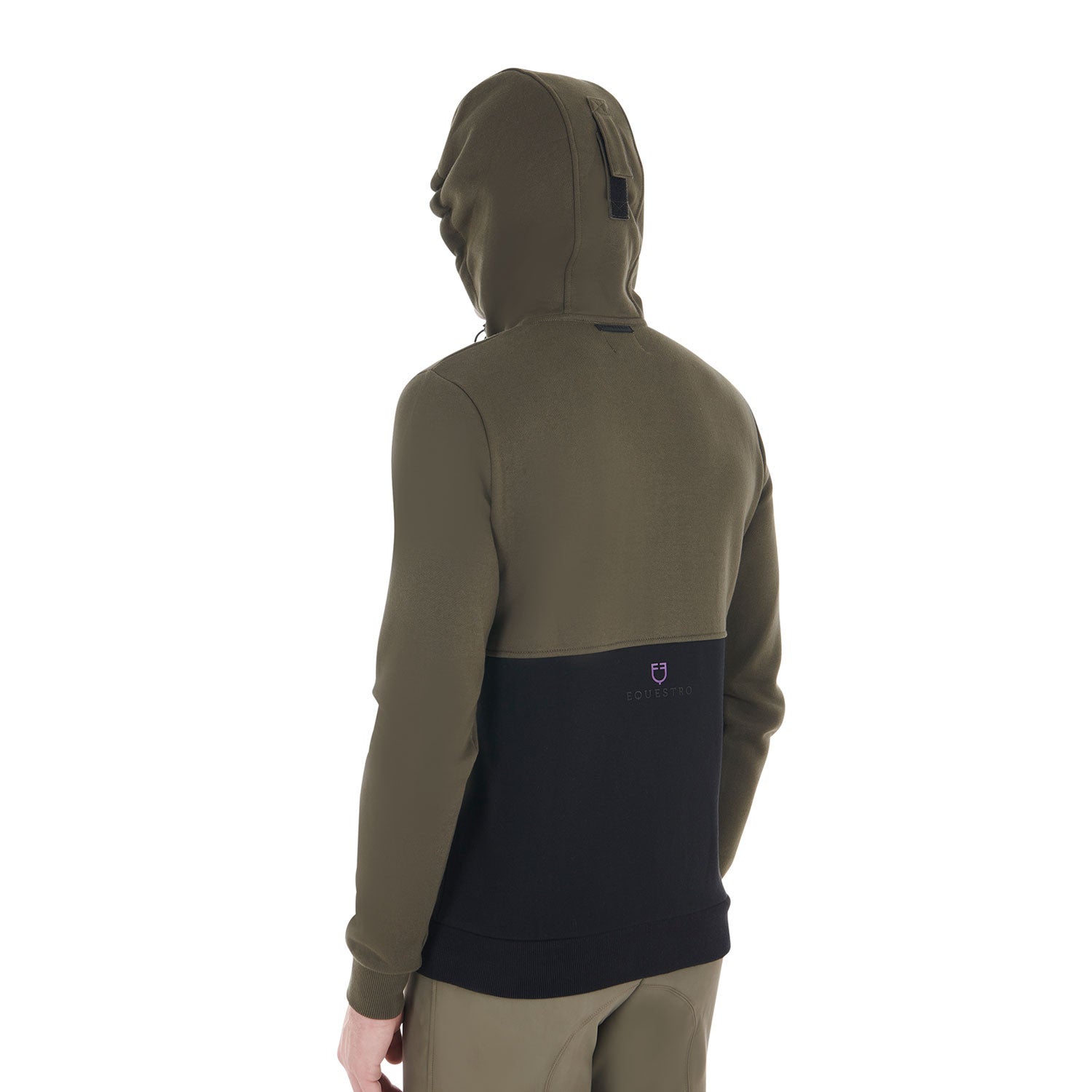 Men's hooded sweatshirt with fleece inside
