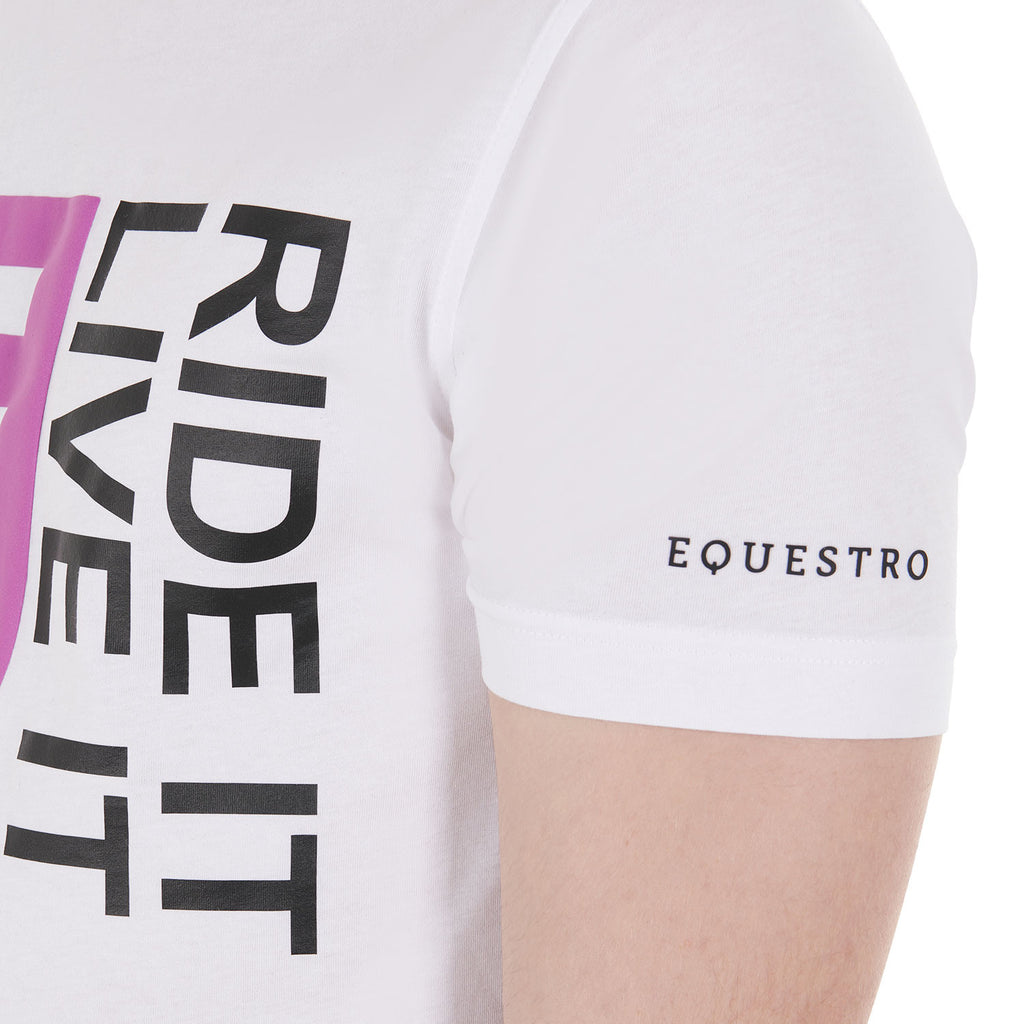 Men's Ride It Live It slim fit T-shirt with logo