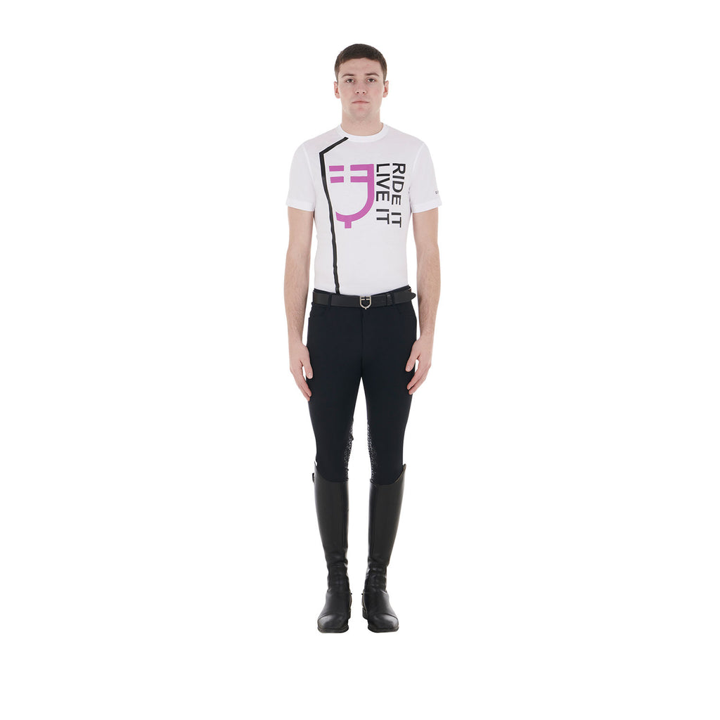 Men's Ride It Live It slim fit T-shirt with logo
