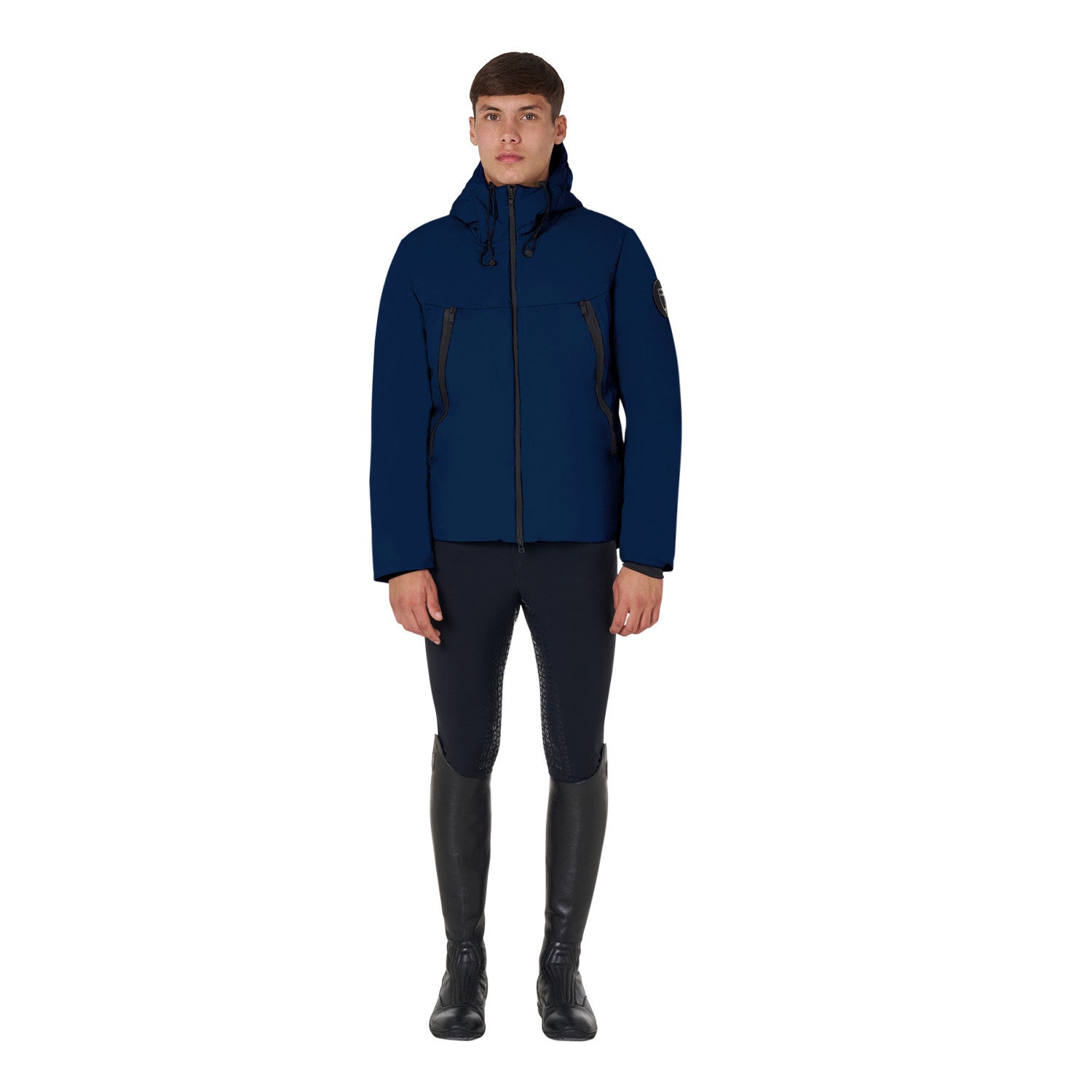 Men's waterproof and windproof jacket in nylon