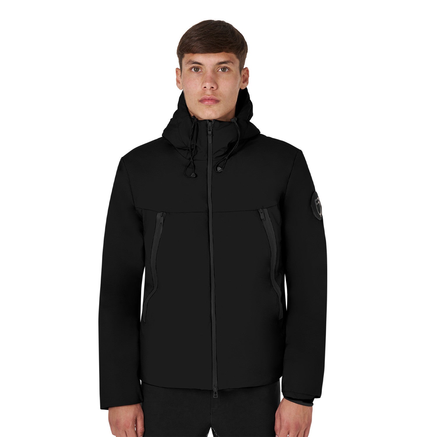 Equestro Men's waterproof and windproof jacket in nylon