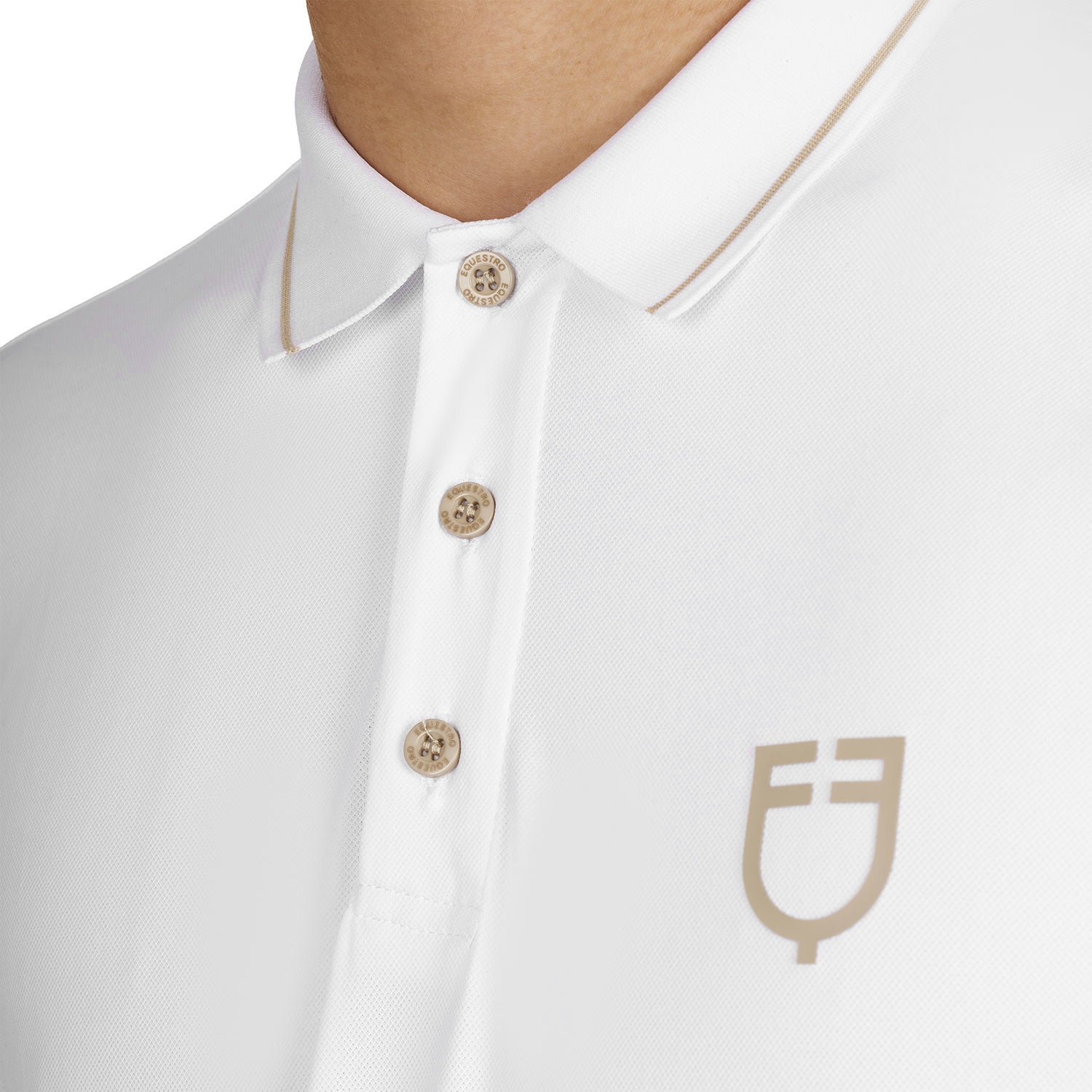 Men's training polo with contrasting details
