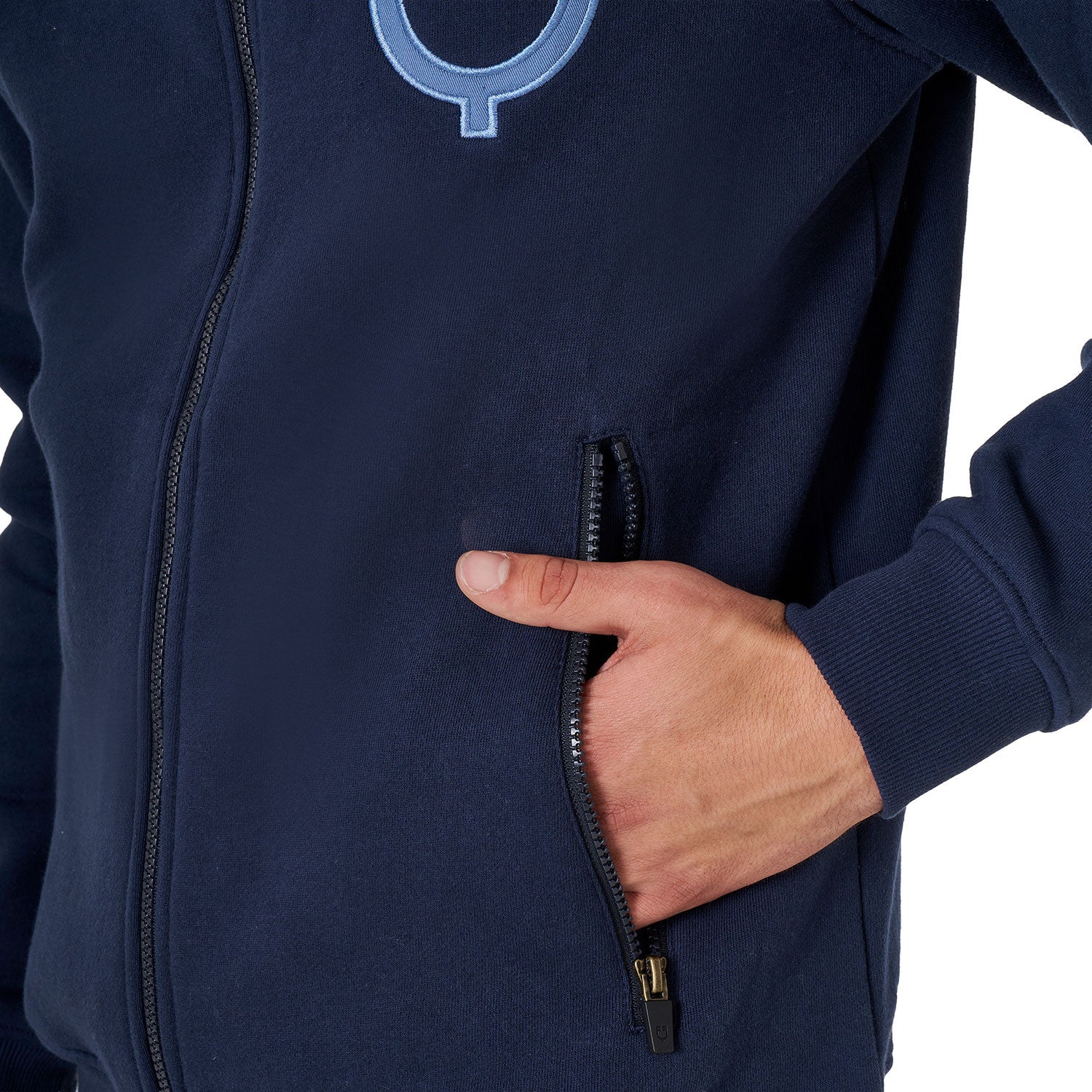 Men's EQ hoodie with front zip