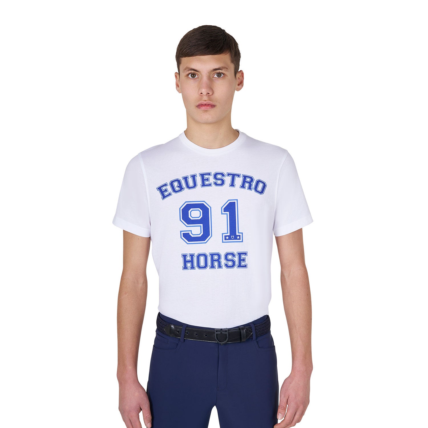 Equestro Men's Horse Club cotton T-shirt