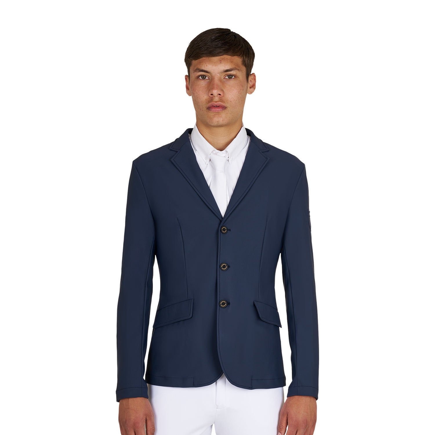 Equestro Men's Girasol competition jacket with embossed logo