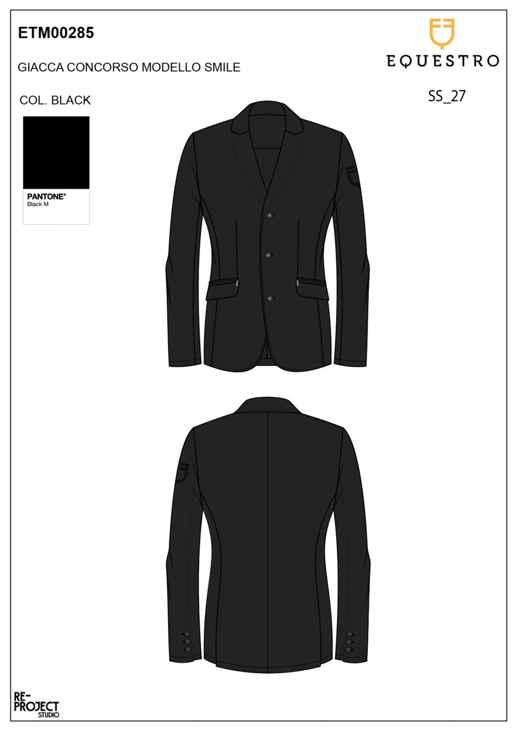 Men's Girasol competition jacket with embossed logo